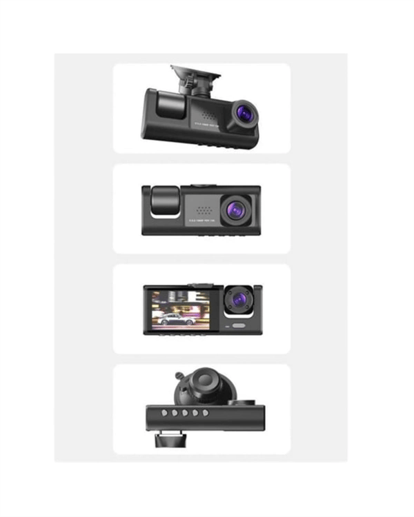 3 Kameralı Dashcam Sistem – Geri Görüş Yardımı, Park Koruması ve G-Sensör