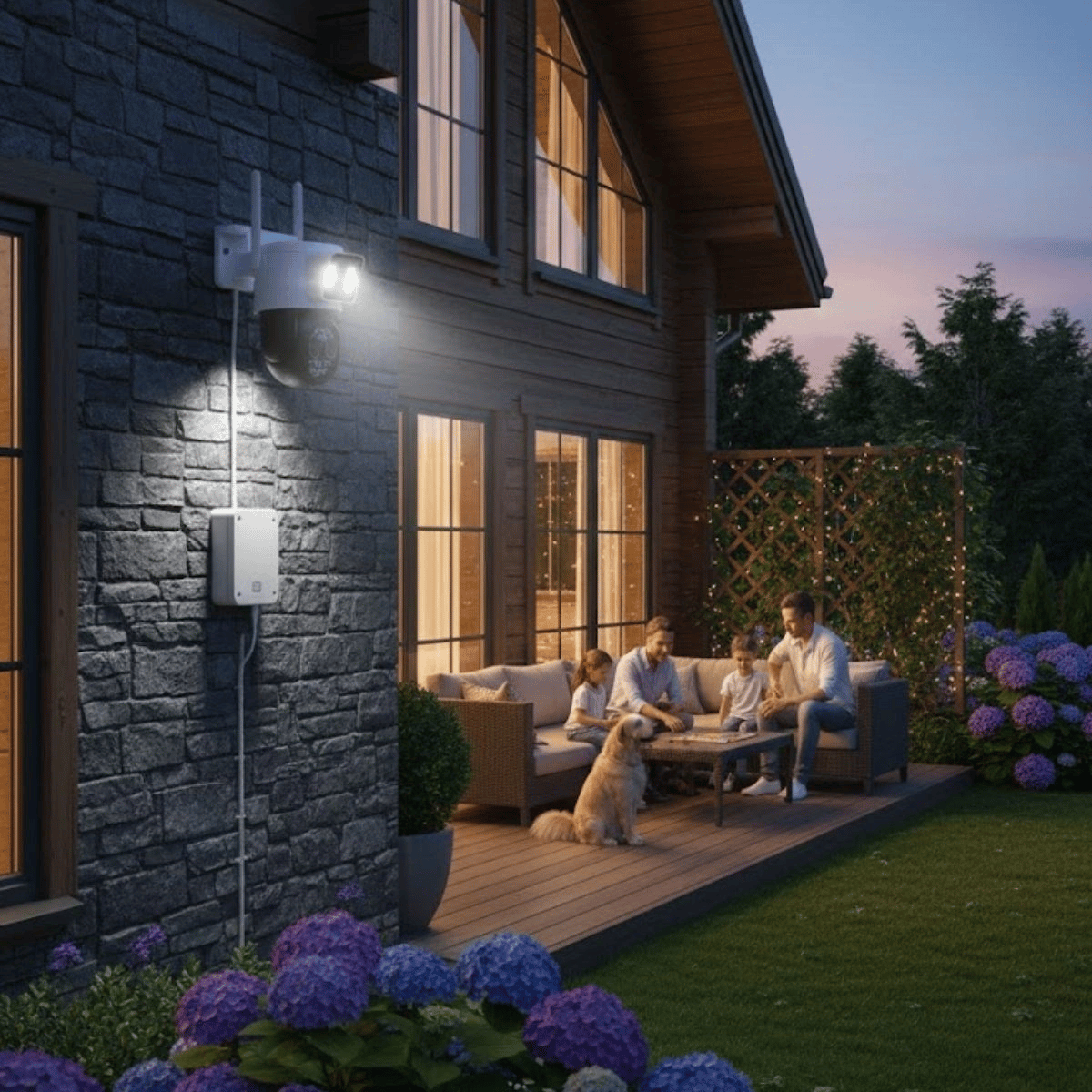 3 Kameralı Kablolu Akıllı Güvenlik Kamerası – 360° Ptz Hareketli, Çift Antenli, Wifi Ip, Gece Görüşlü Dış Mekan Kamera Bx40