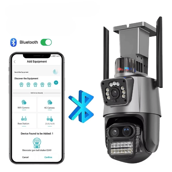 3 Lens Wi-Fi Güvenlik Kamerası