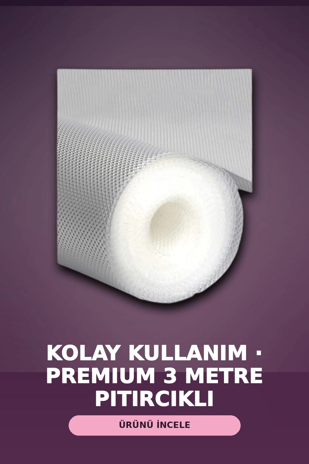 3 Metre Şeffaf Noktalı Dokulu Kalın Raf Örtüsü ve Tezgah Koruyucu Mat