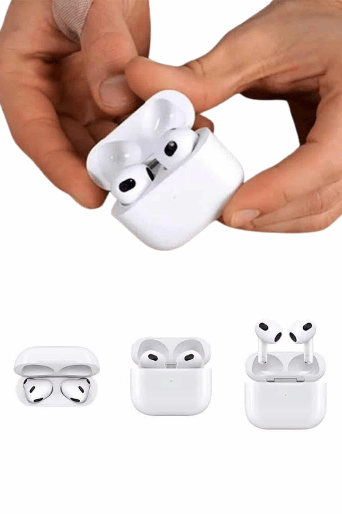 3.Nesil İOS Android Uyumlu Bluetooth 5.0 Beyaz Çağrı Cevaplama Yeni Nesil
