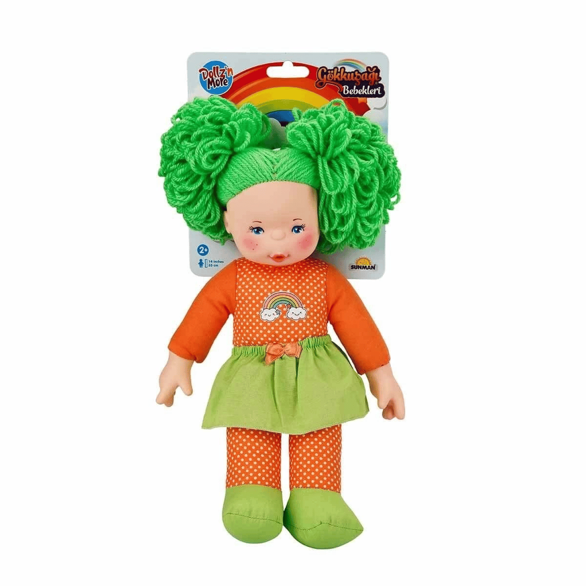 30012  Gökkuşağı Bebekleri 35 cm - - 1 adet stokta olan renk gönderilir