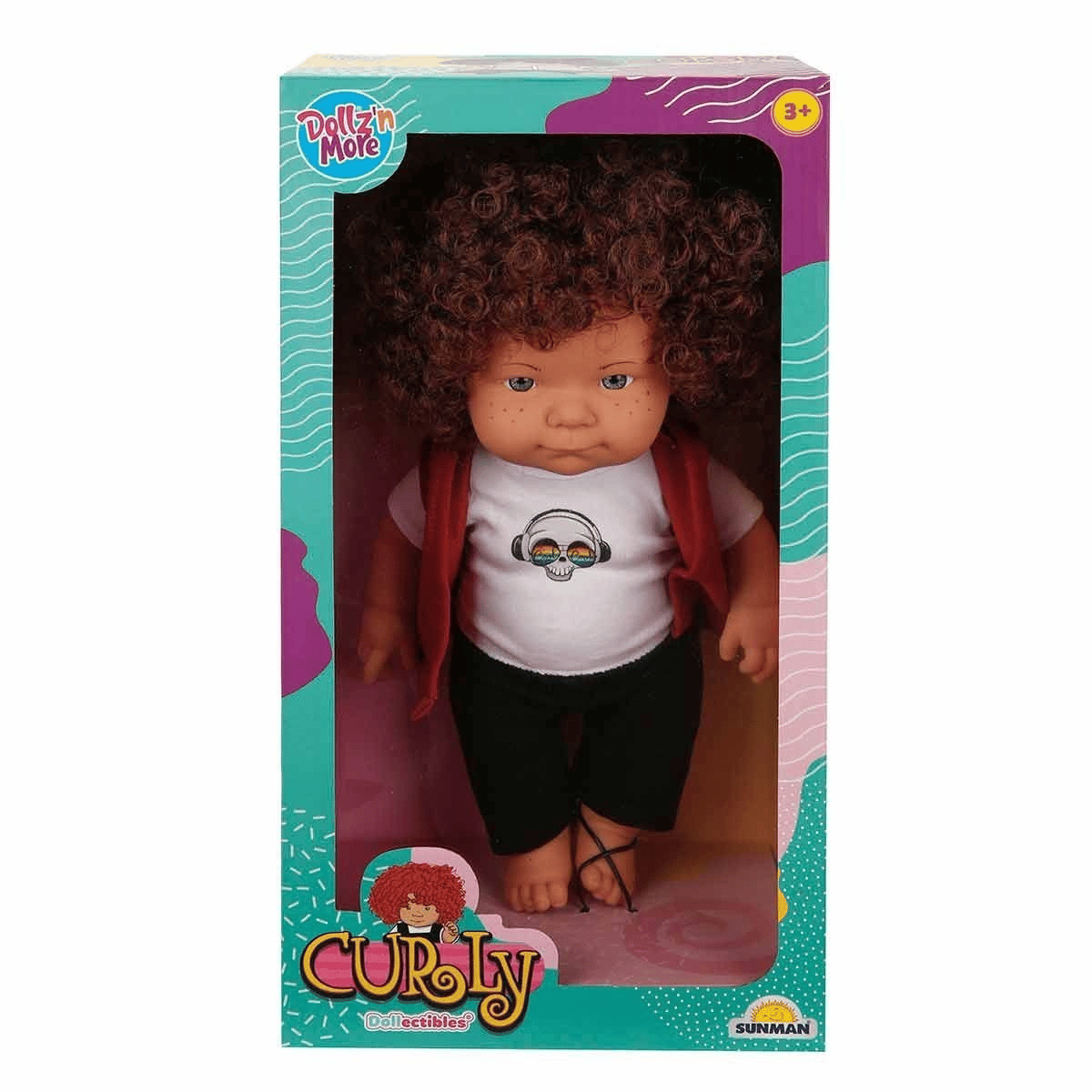 30151 , Curly Kıvırcık Saçlı Bebek 35 cm