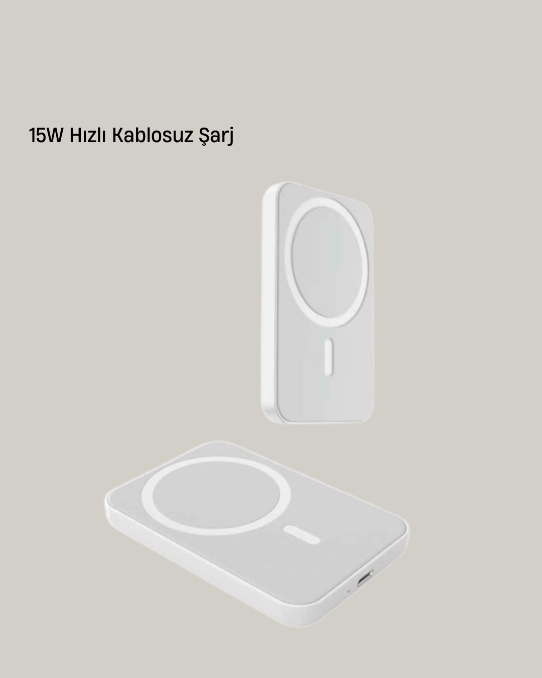 360° Döner Başlıklı MagSafe Araç Telefon Tutucu 15W Güvenli Kablosuz Şarj