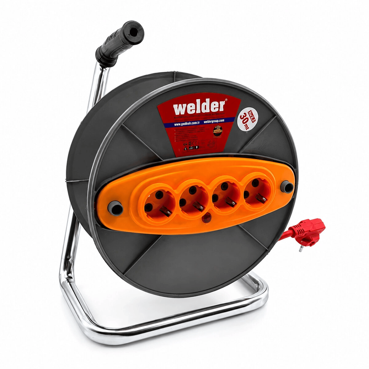 3x2.5mm 30mt Makaralı Uzatma Kablo Ct Welder Bx40