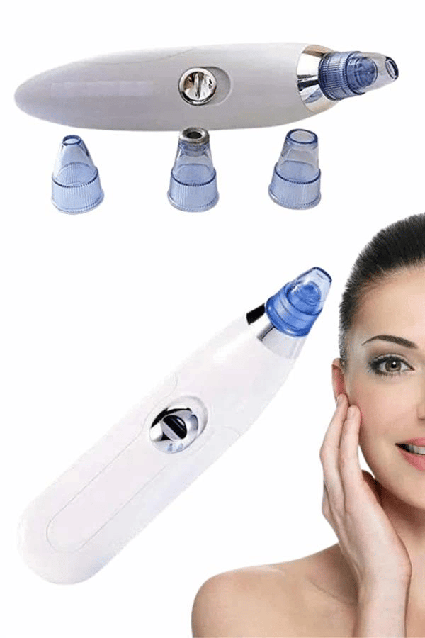 4 Başlıklı Pilli Vakumlu Siyah Nokta Temizleyici Akne Ve Sivilce Önleyici