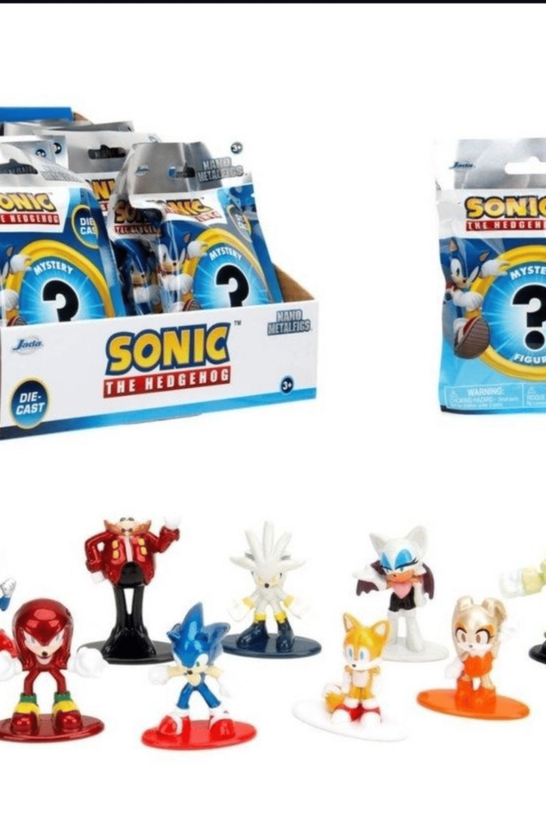 4 Cm Metal Die-Cast Mini Sonic Figur Koleksiyon Paketi Surpriz Nano Oyun BX-313802