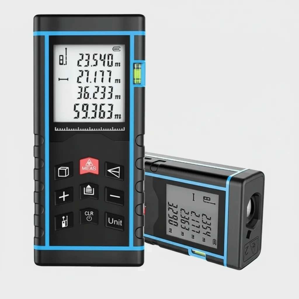 40 Metre Hassas Lazermetre Ölçer LCD Dijital Ekran Su Terazili Lazerli Mesafe Ölçüm Cihazı