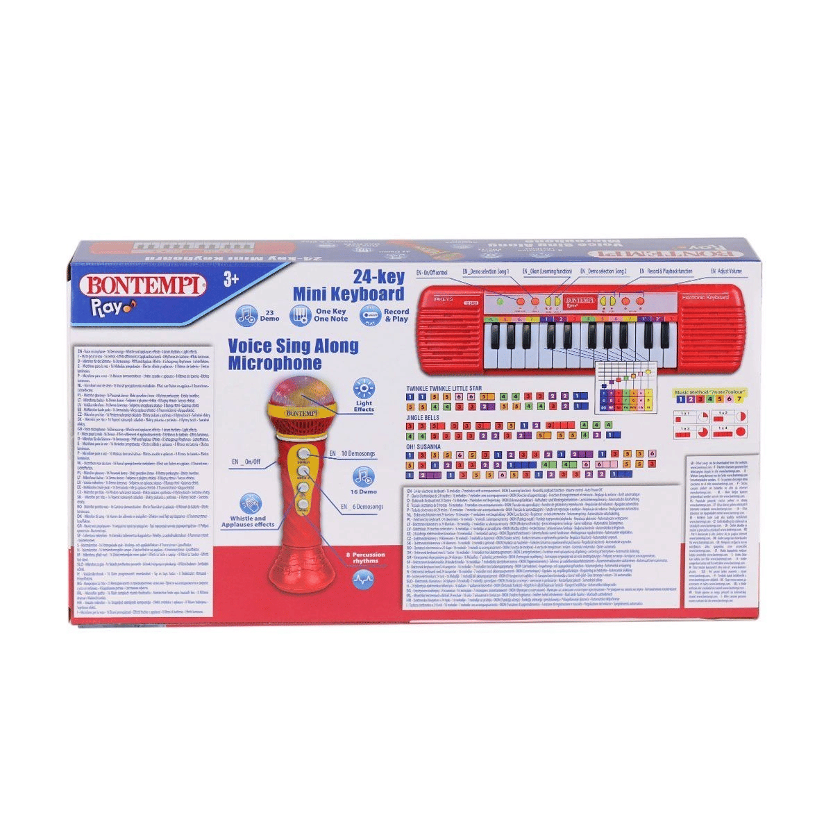 4002120  Elektronik Mikrofonlu Org 24 Tuş Kırmızı