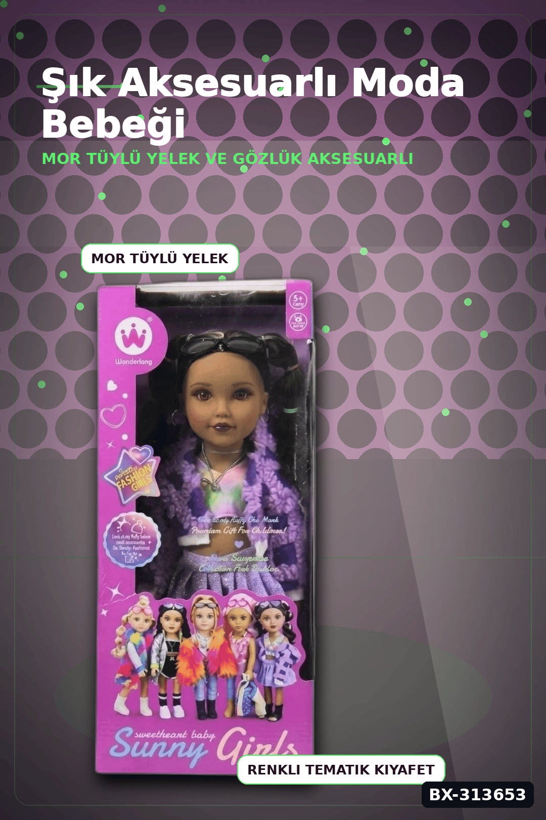 41 cm Moda Bebek Oyuncaği - Sevimli Tasarim, Cocuklar Icin Tekli Paket BX-313653