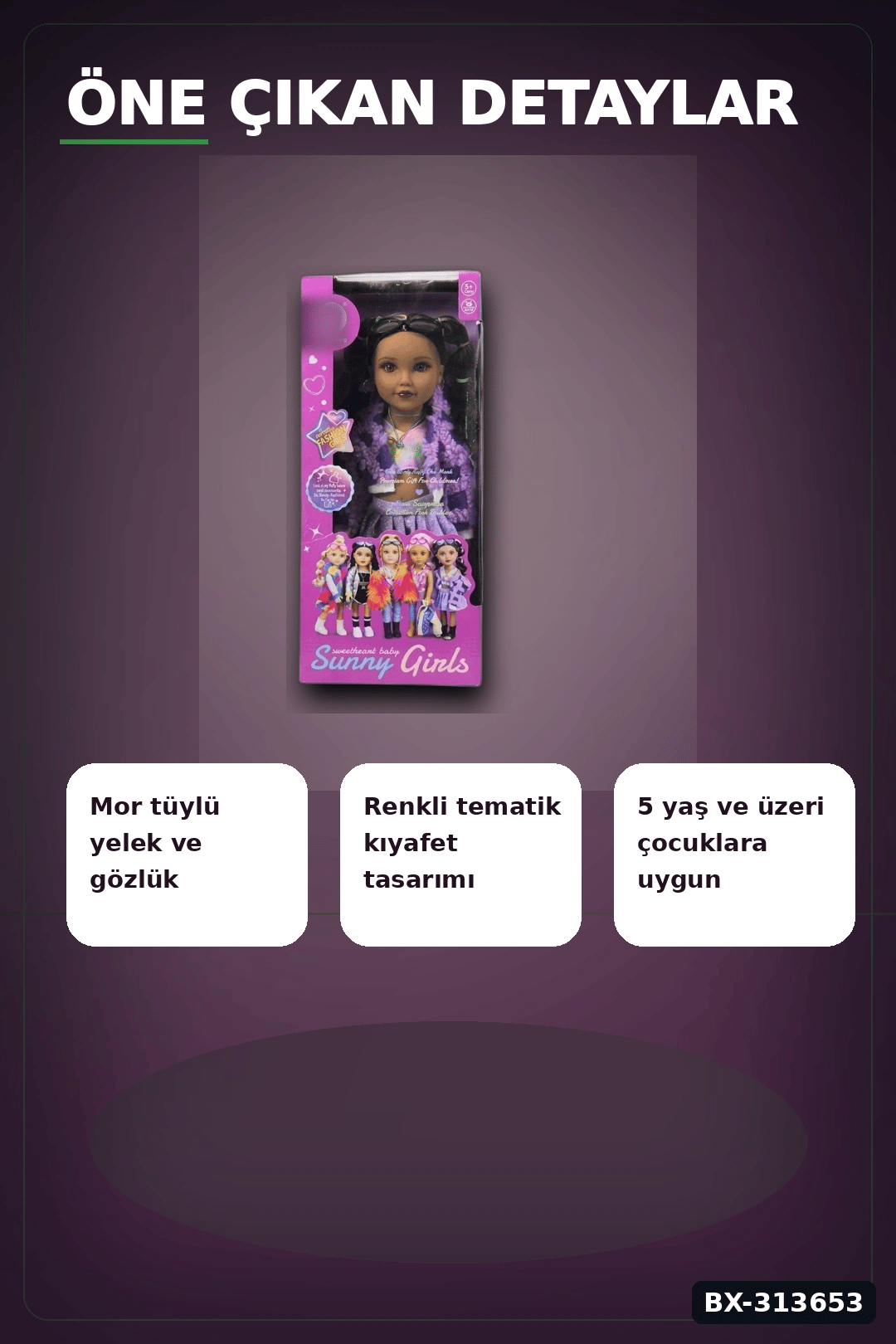 41 cm Moda Bebek Oyuncaği - Sevimli Tasarim, Cocuklar Icin Tekli Paket BX-313653