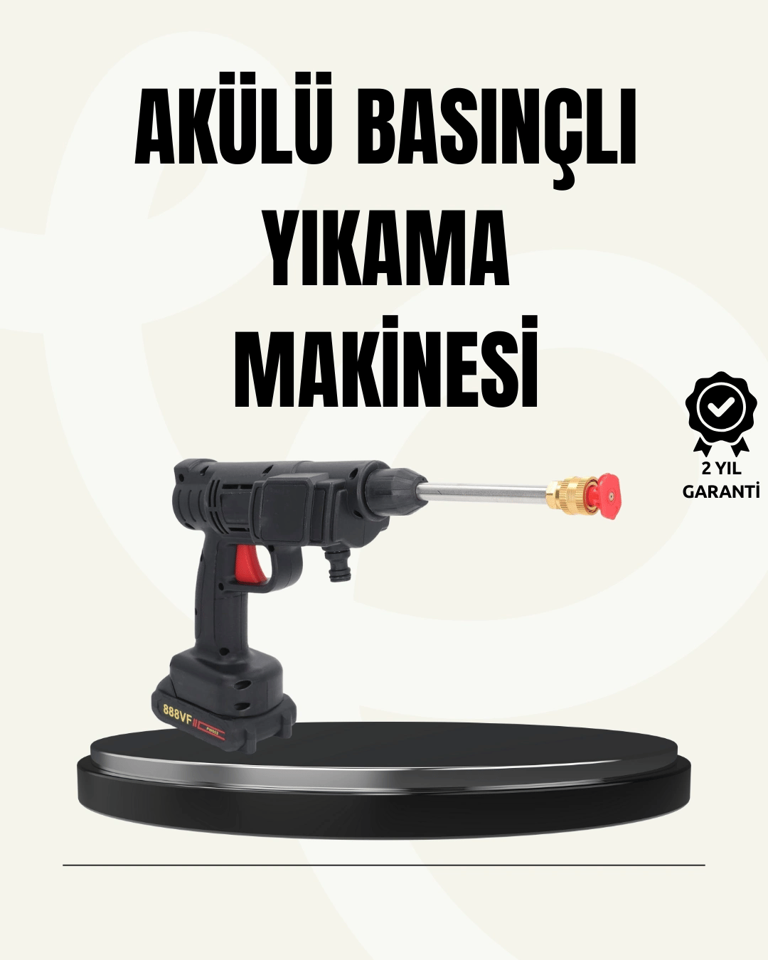 48V Şarjlı Basınçlı Yıkama Makinesi Kablosuz Su Tabancası