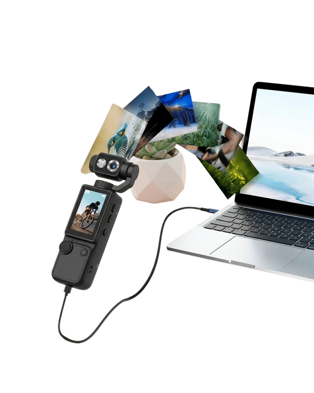 4K Aksiyon ve Vlog Kamera 2.0 İnç IPS Ekran Otomatik Odaklama ve Kompakt Tasarım