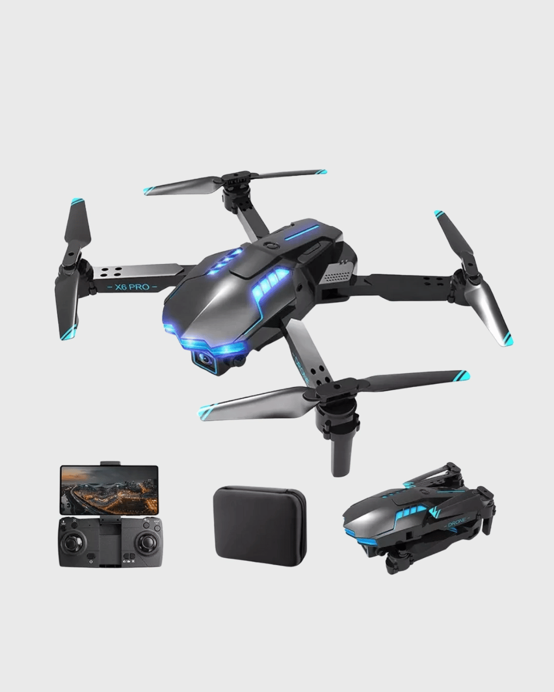 4K Katlanabilir Drone Uzaktan Kontrollü Wi-Fi Görüntü Aktarımlı