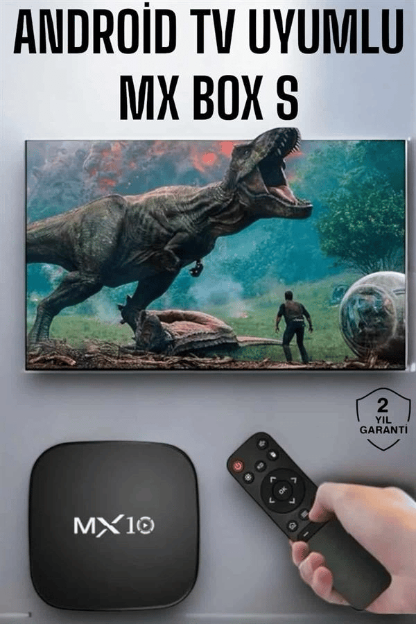 4K TV Uyumlu HD Çözünürlüklü Mx Box S 8 GB