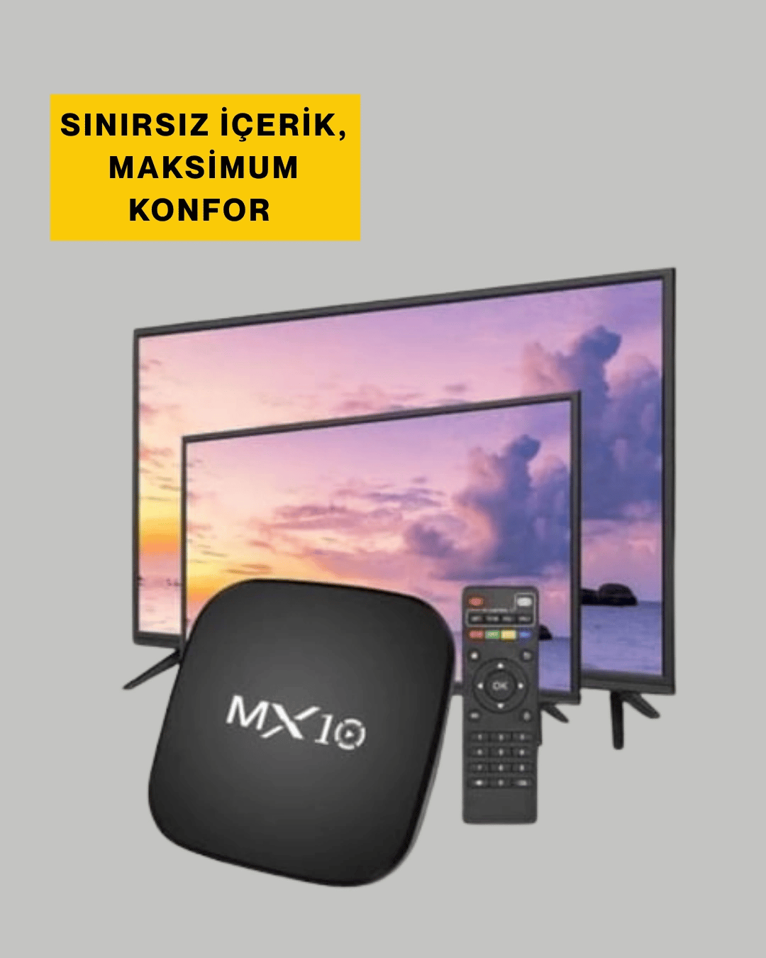 4K UHD Android Medya Oynatıcı 8 GB Hafıza 2 GB RAM Wi-Fi Destekli