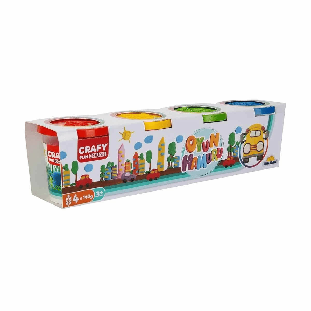 4'lü Oyun Hamuru 520 Gr.