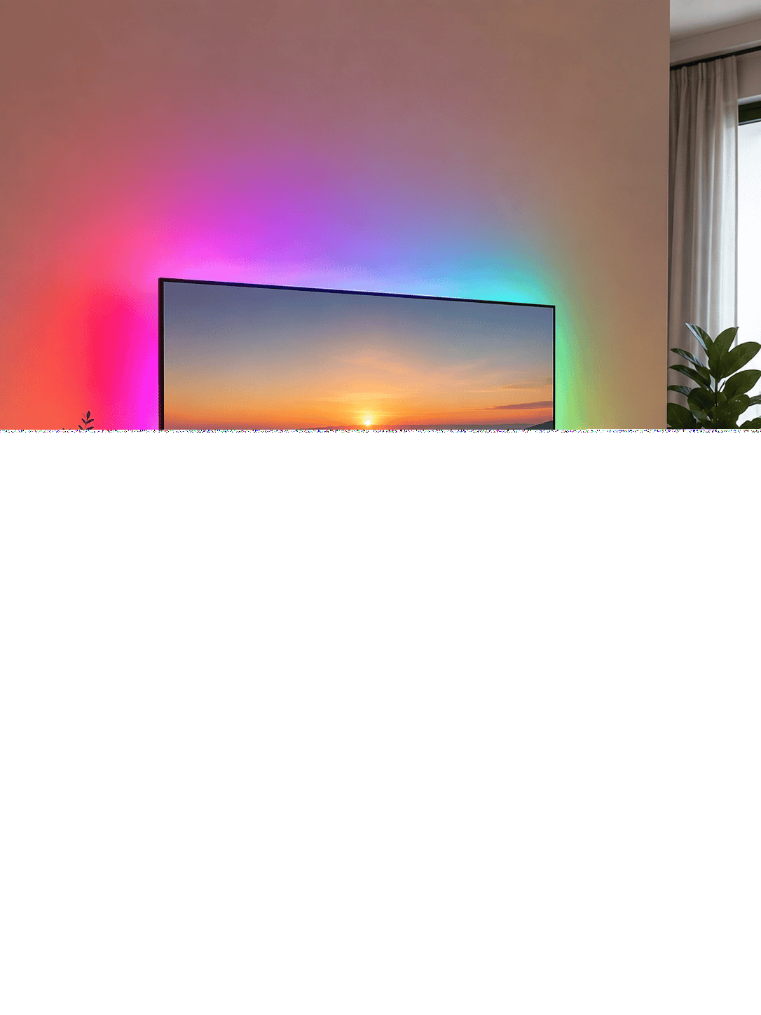 5 Metre RGB Şerit LED 5050 SMD Uzaktan Kumandalı Renkli Dekoratif LED Aydınlatma Seti