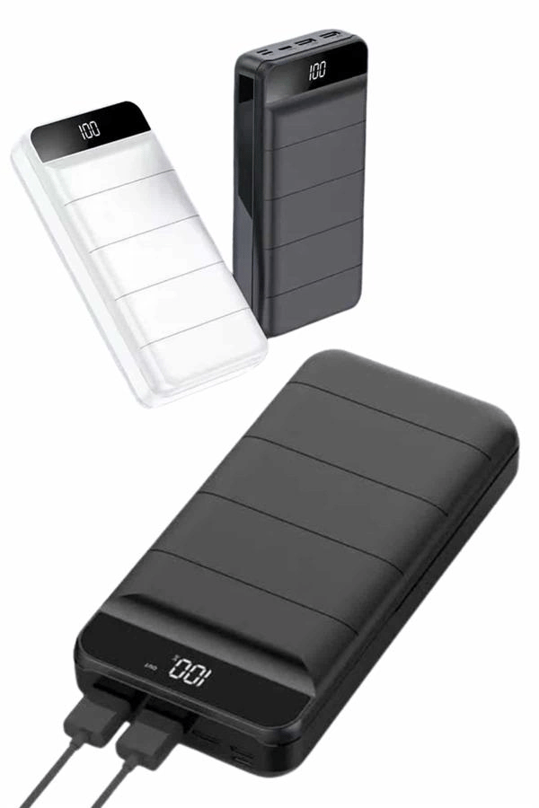 50.000 Mah Powerbank Turbo Hızlı Led Göstergeli Android İOS Uyumlu Taşınabilir Askılı