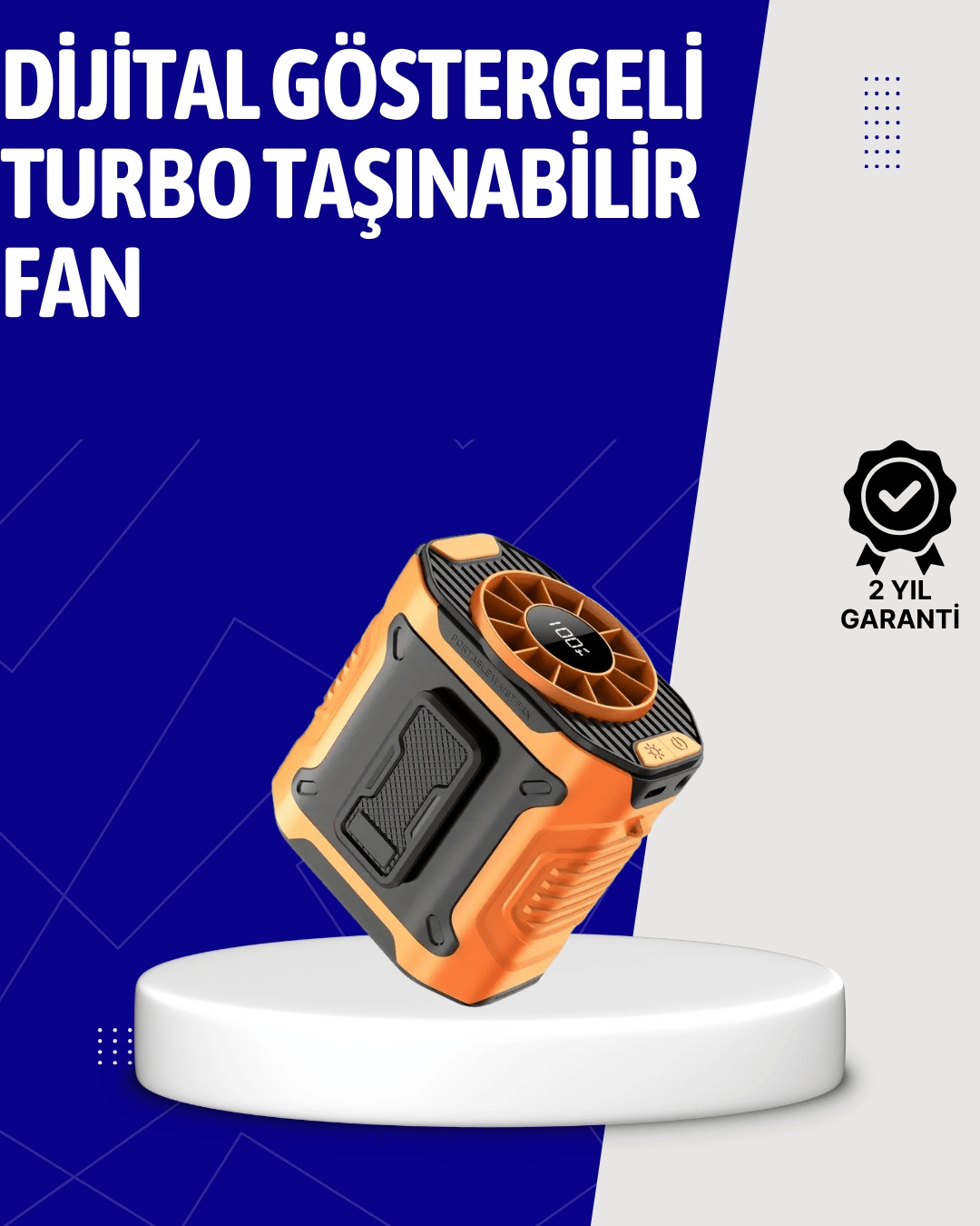 5000mAh Şarjlı Soğutma Fanı Taşınabilir