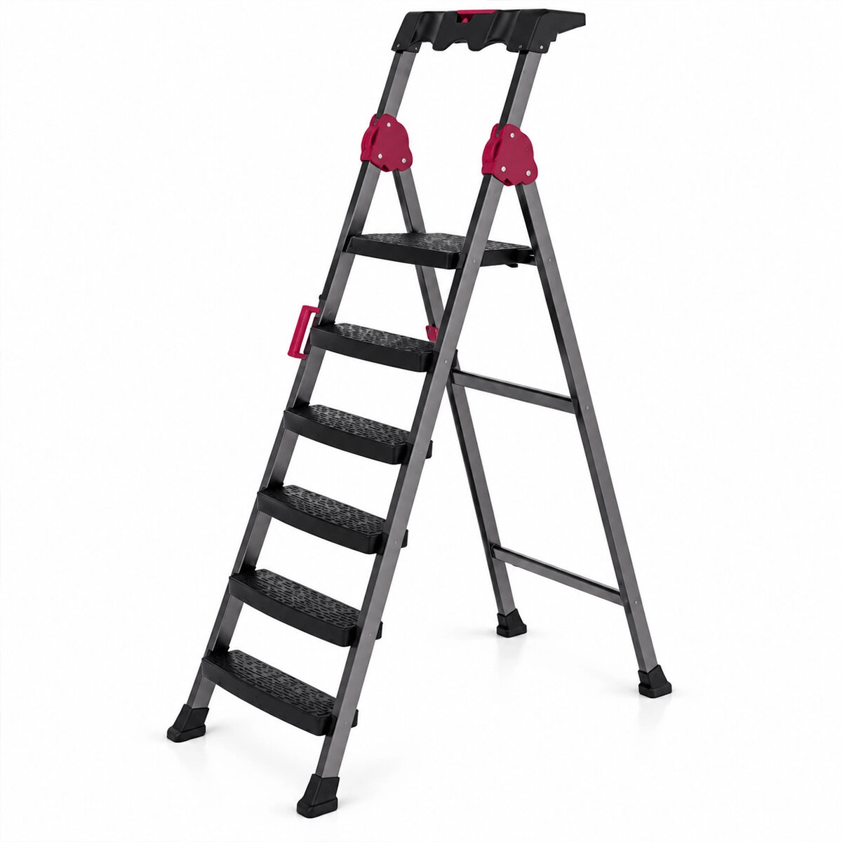 5+1 Basamaklı Metal Merdiven 150kg.taşıma Bx40
