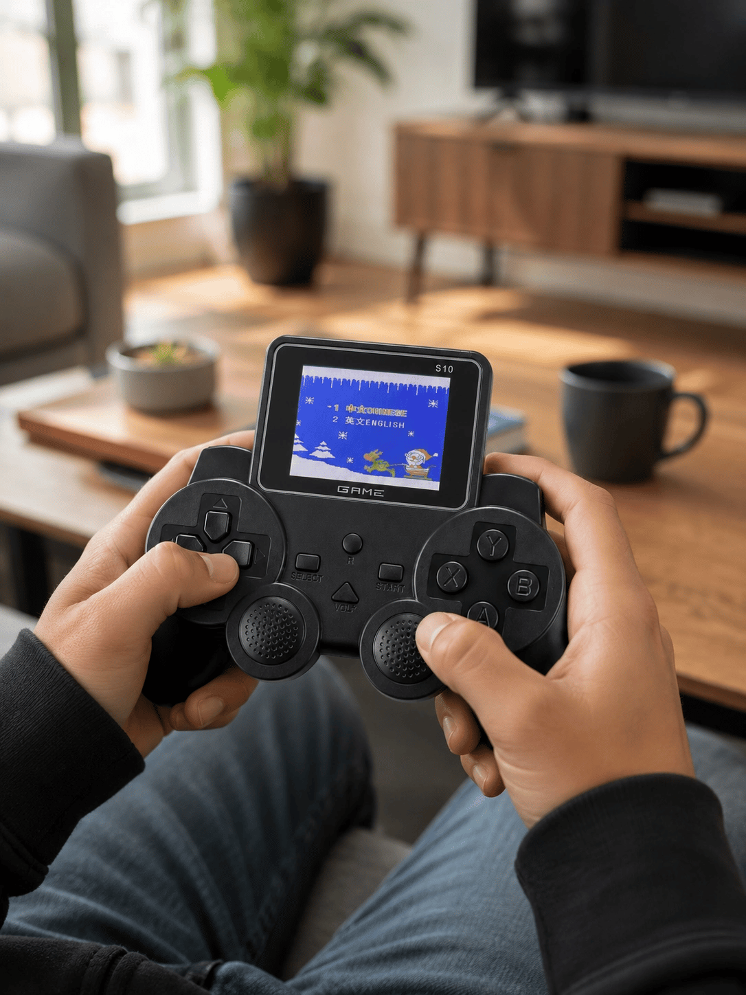 520 Oyunlu Taşınabilir El Oyun Konsolu TV Bağlantılı Şarjlı Gamepad