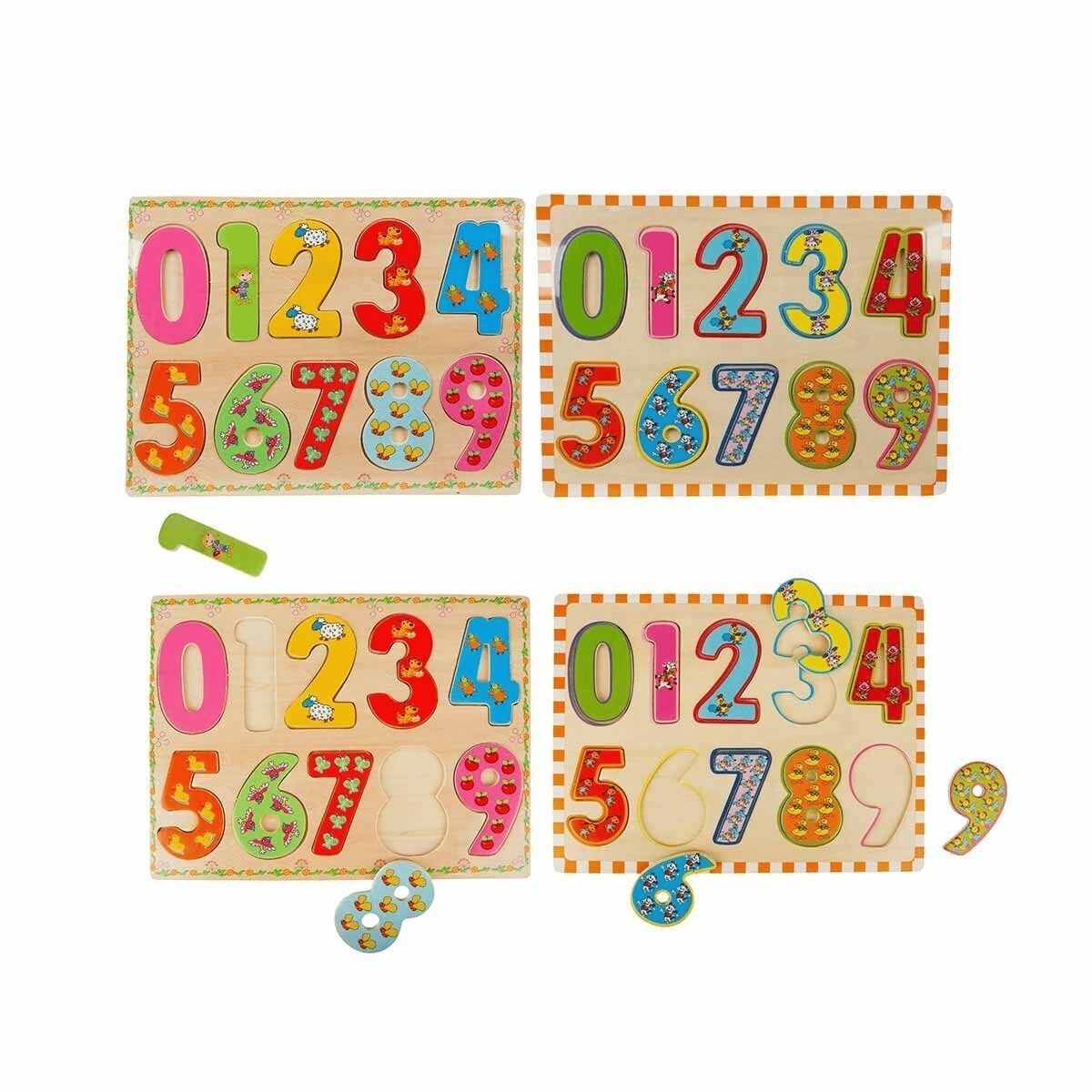 5215 -Wooden Puzzle Numbers 10 Parça