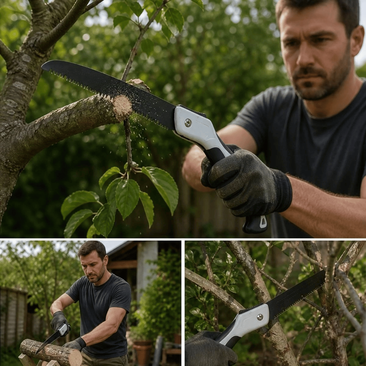 53 Cm Katlanır Pelikan Testere, Büyük Boy, El Testeresi, Katlanabilir Budama Ve Kesim Testeresi, Kamp, Bahçe Ve Ahşap Kesim Testeresi Bx40