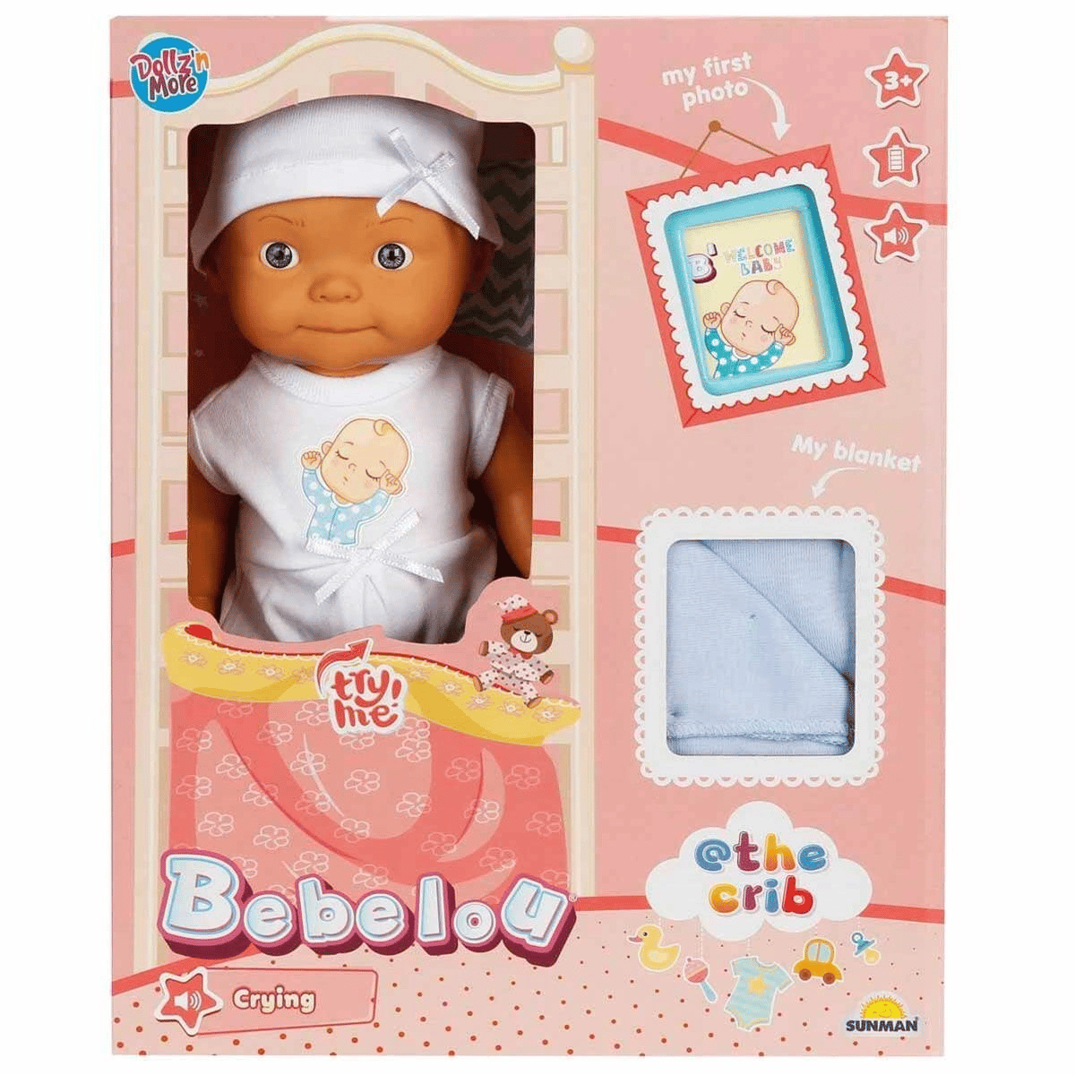 5683 Bebelou Sesli Hoş Geldin Bebeği 30 cm -