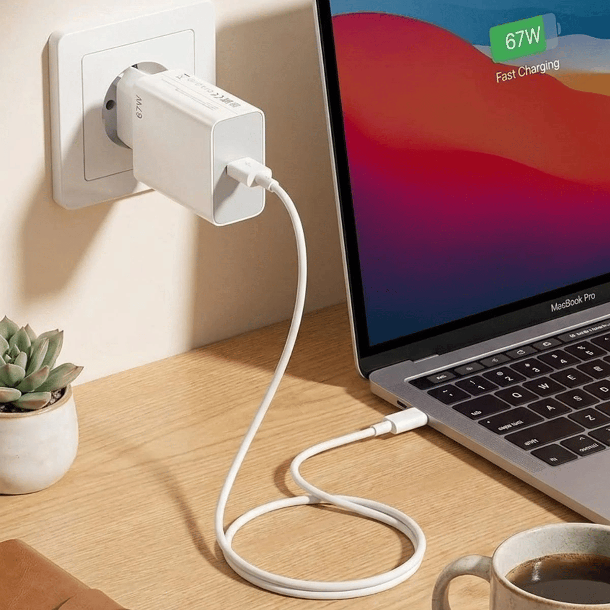 67w Hızlı Şarj Adaptörü Usb To Type-c – Pd Destekli, Akıllı Hızlı Şarj Başlığı, Güvenli Güç Adaptörü Bx40