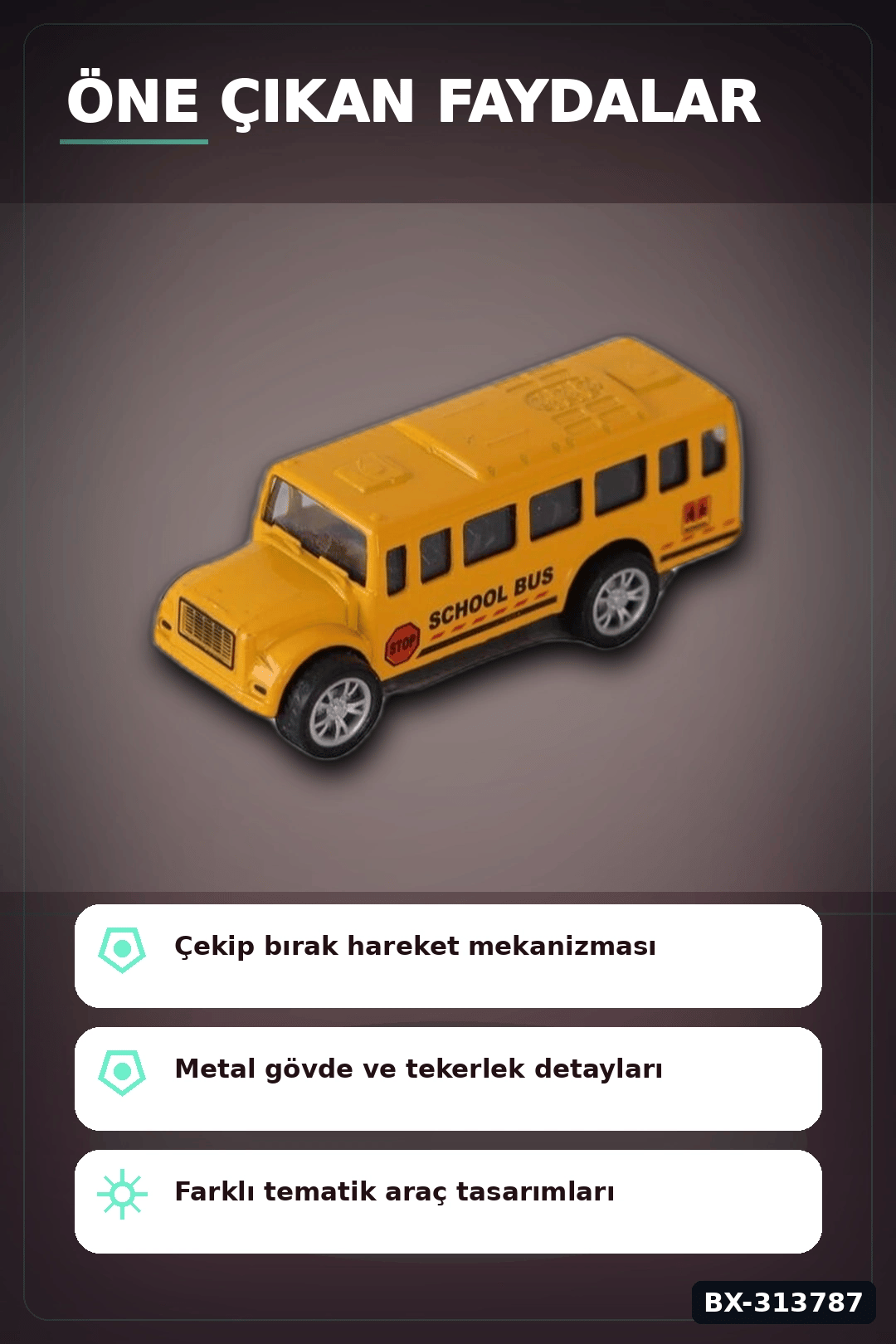 8 cm 50'li Çek Bırak Metal Minyatür Araba Seti - R1018 Oyuncak Koleksiyon BX-313787