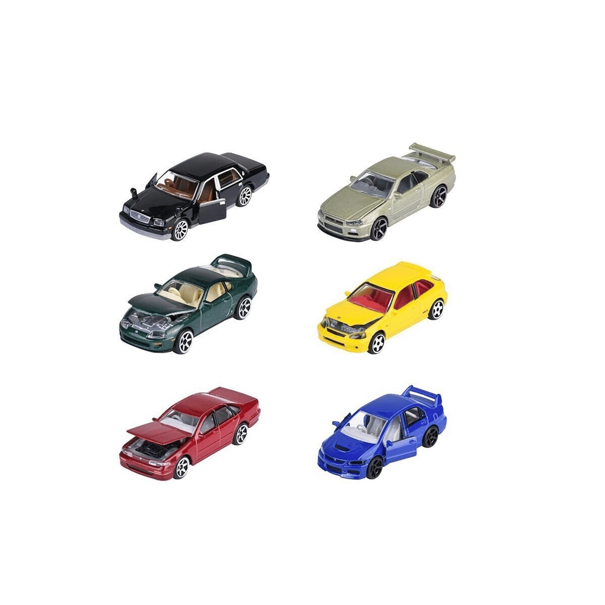 8502100000 ''JDM Legends Premium Cars, 6-asst.freewheel, die-cast, 1 opening pa(Belirtilen fiyat, tekli satış için adet fiyatıdır.)