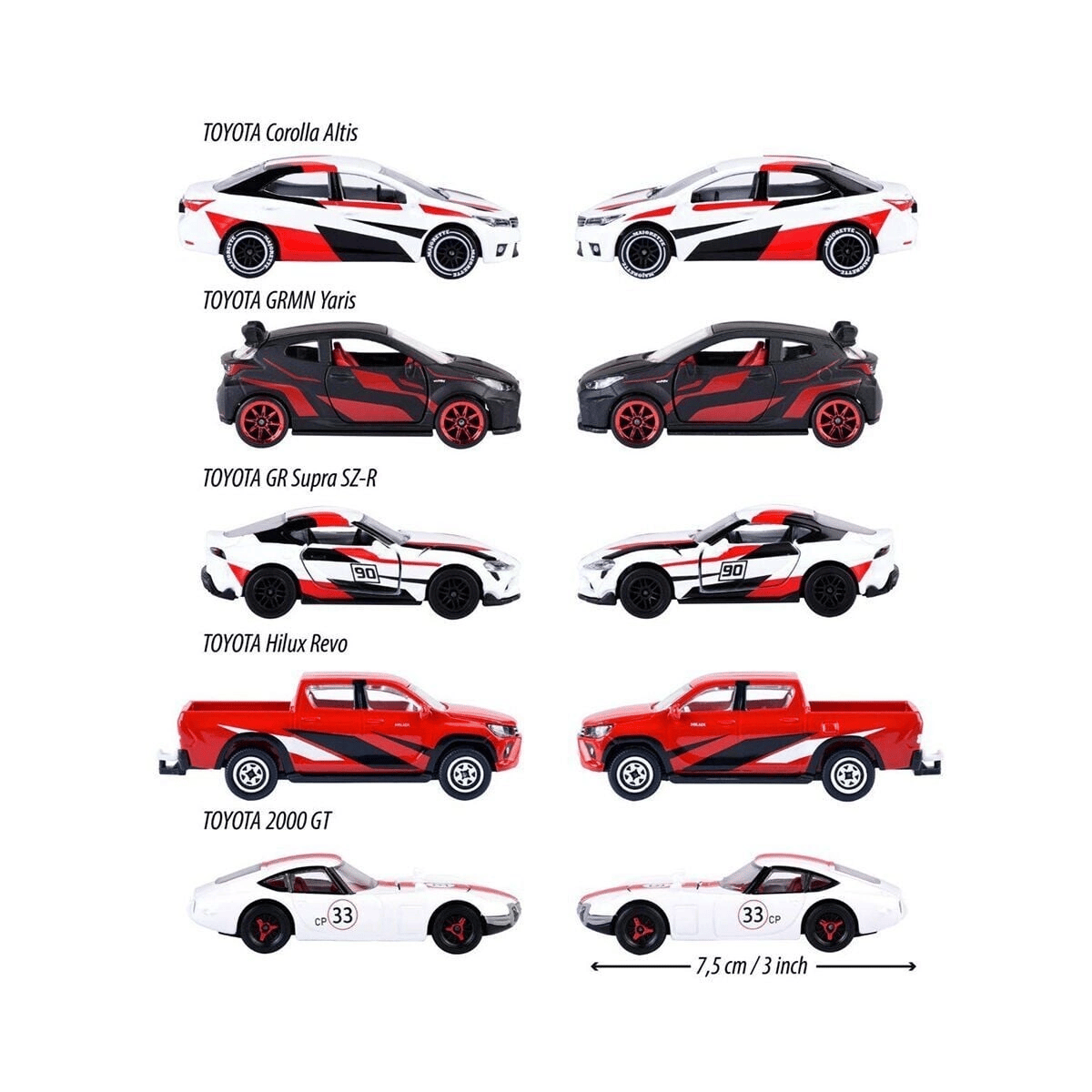 8502105003 Toyota Racing 5 Pieces Giftpack