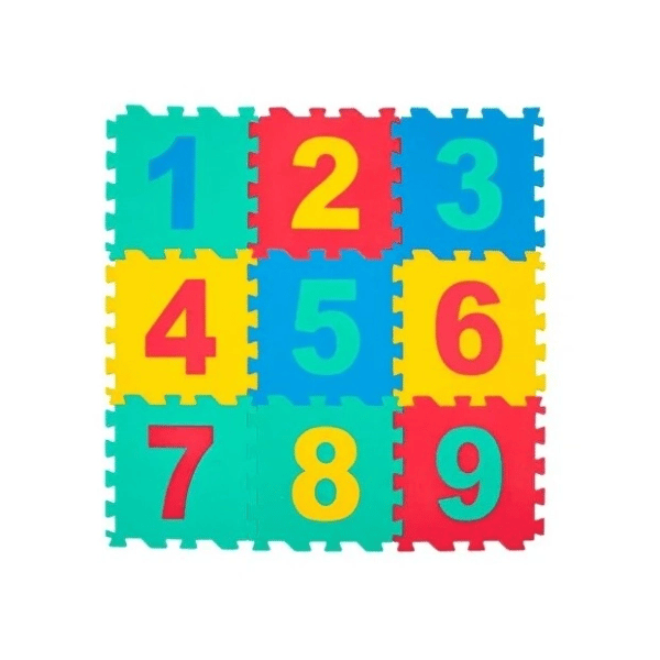 9 Parça Sayılar Puzzle Yer Matı