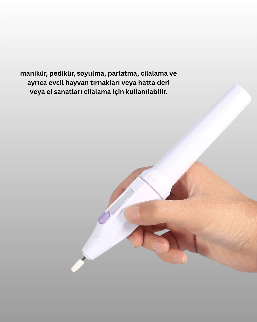 ABS Gövdeli Sessiz Tırnak Matkap Seti – Ayarlanabilir Hız ve Uzun Ömürlü Kullanım
