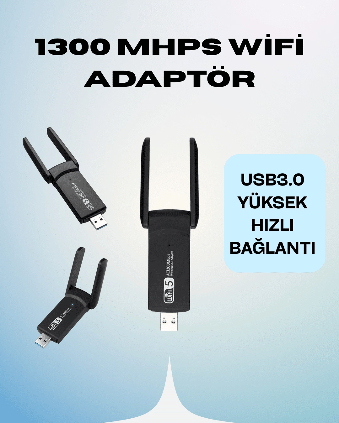 AC1200 USB WiFi Adaptör