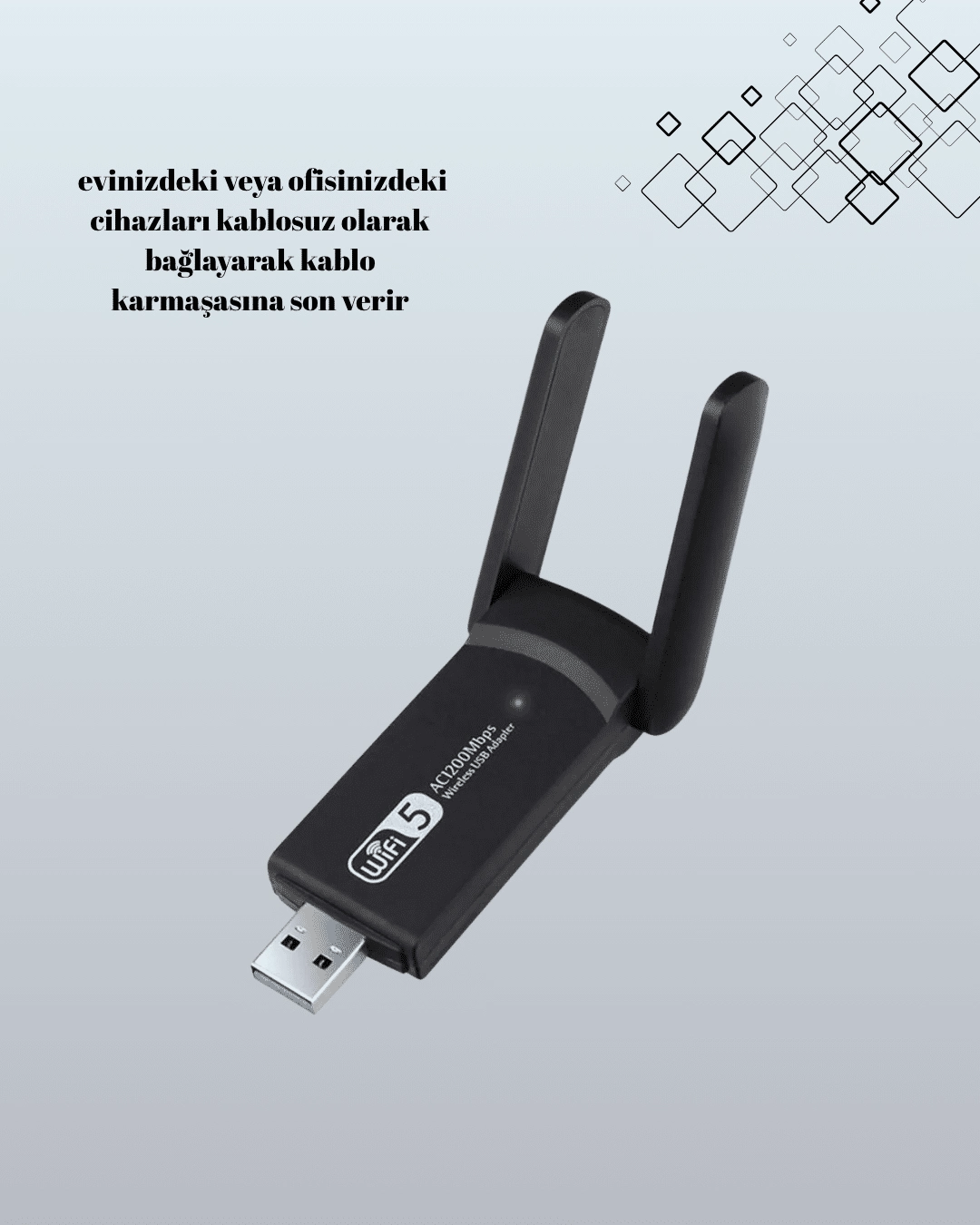 AC1200 USB WiFi Adaptör