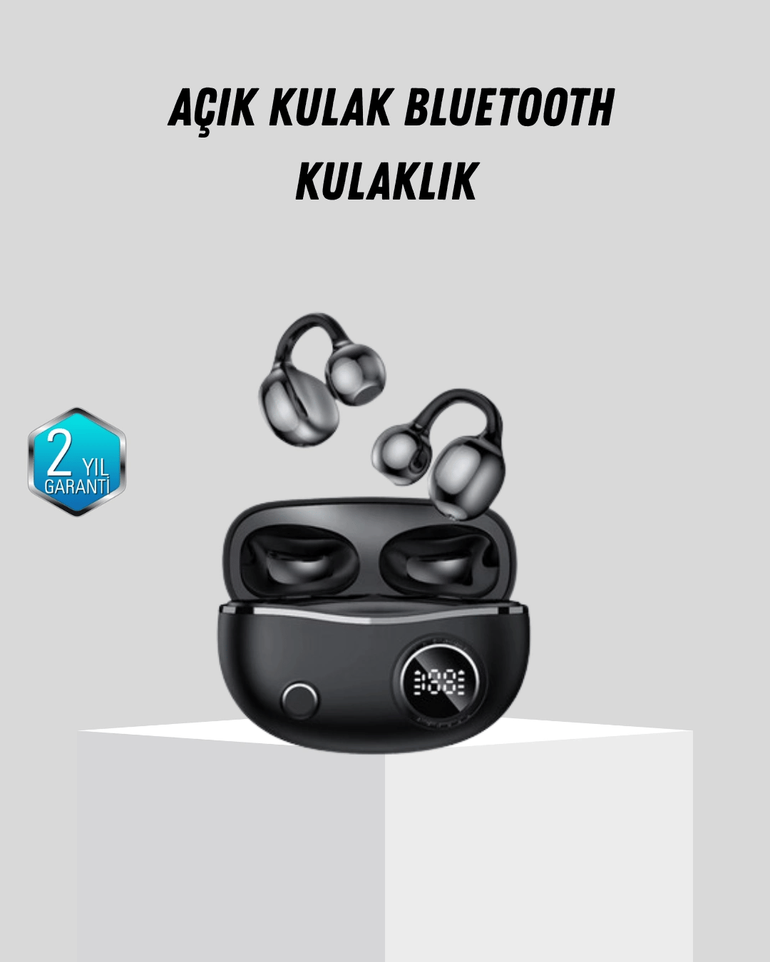 Açık Kulak Bluetooth Kulaklık 5.4 APTX Destekli Ergonomik Tasarım