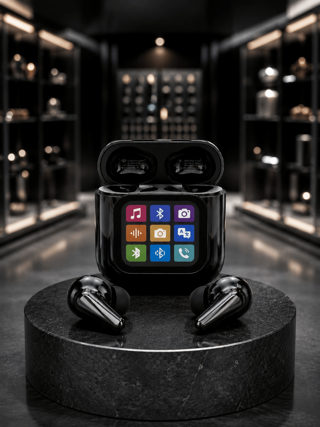 AI Destekli Dokunmatik Ekranlı Kablosuz Bluetooth Kulaklık