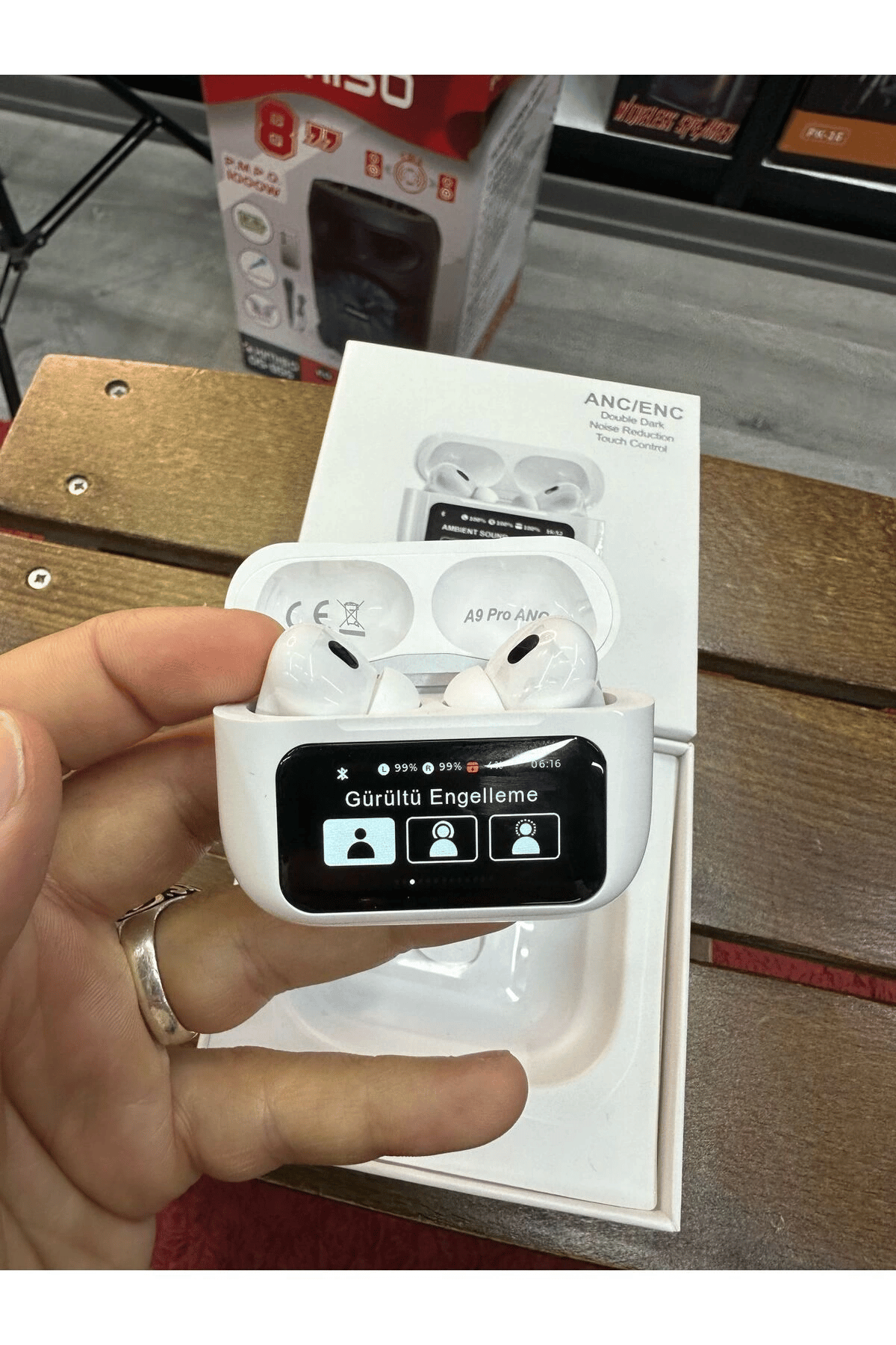 AirPods Pro2 ANC DOKUNMATİK EKRANLI Bluetooth Kulaklık Askı Asma