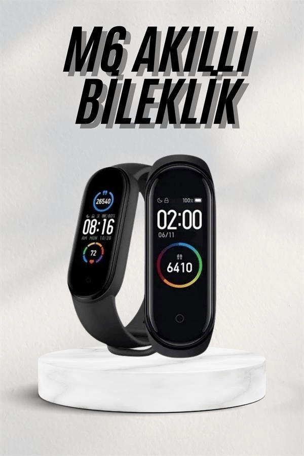 Akıllı Bileklik Android ve İOS Uyumlu Bildirim ve Çağrı Görme Spor Takibi
