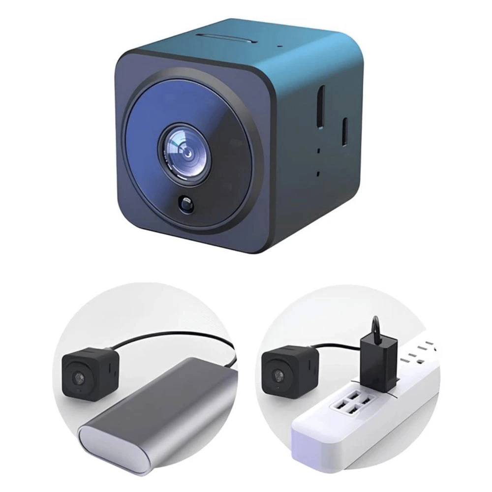 Akıllı Mini Kamera 1080P HD WiFi Mobil Uygulamalı Şarjlı Gece Görüşlü Çift Yönlü Ses Kart Destekli