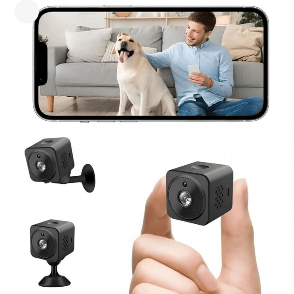 Akıllı Mini Kamera 1080P HD WiFi Mobil Uygulamalı Şarjlı Gece Görüşlü Çift Yönlü Ses Kart Destekli