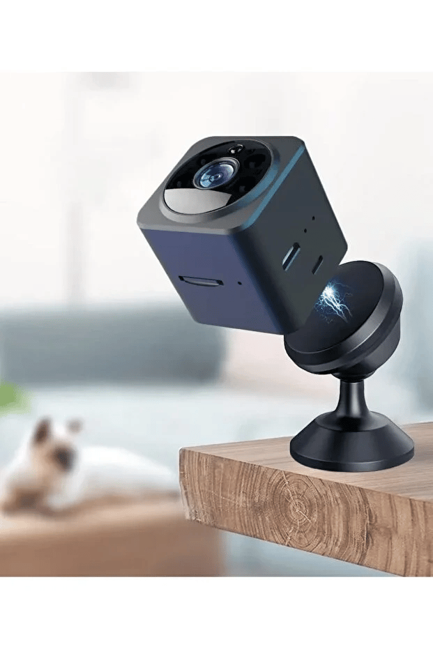 Akıllı Mini Kamera 1080P HD WiFi Mobil Uygulamalı Şarjlı Gece Görüşlü Çift Yönlü Ses Kart Destekli