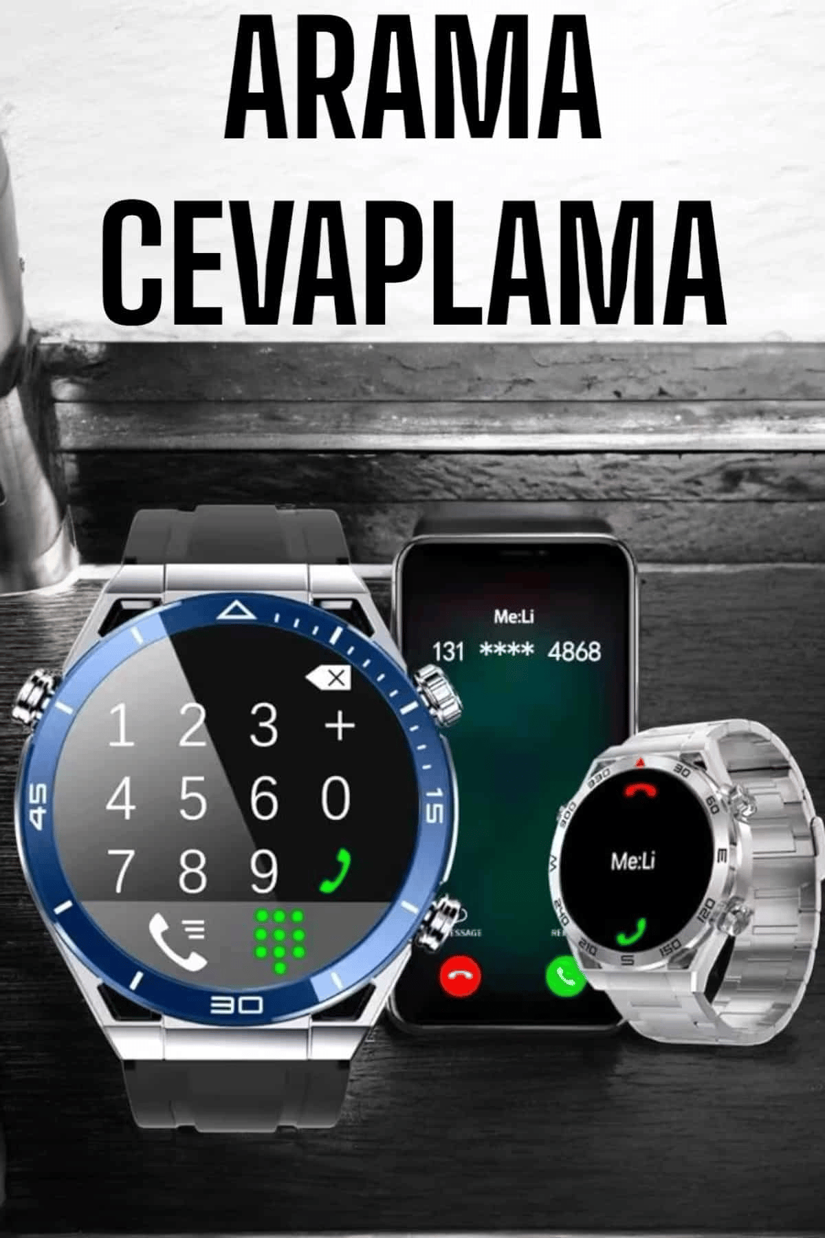 Akıllı Saat 2024 Model Arama Cevaplayan Uyku ve Sağlık Takibi