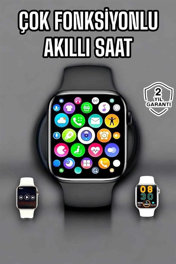 Akıllı Saat Amoled Ekran GPS ve Uyku Takibi Bluetooth Bağlantılı