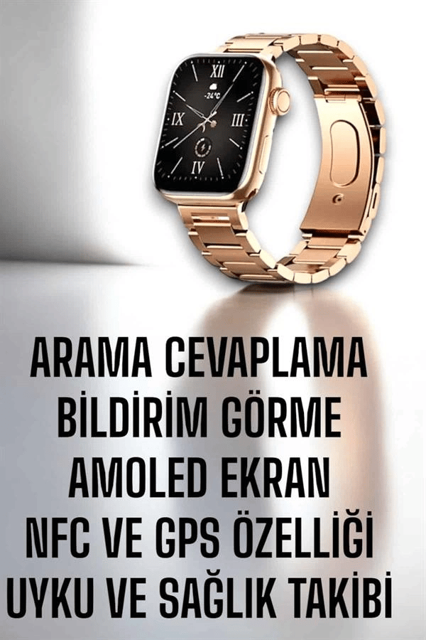Akıllı Saat Bileklik Hediyeli Uzun Pil Ömrü GPS Takibi