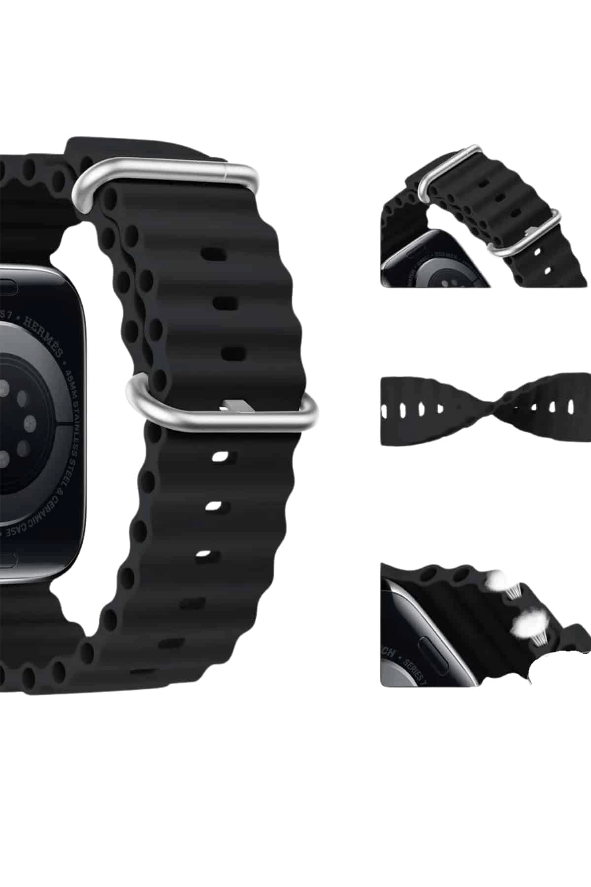 Akıllı Saat Bluetooth Bağlantılı NFC ve GPS Uyumlu Nabız Ölçer Sesli Görüşme