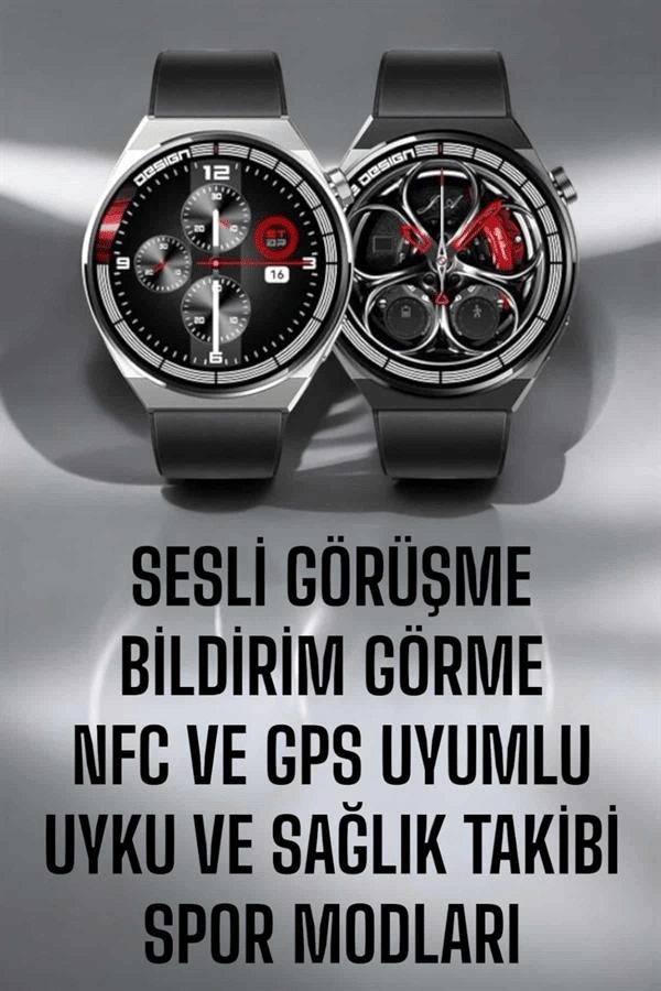 Akıllı Saat GPS VE NFC Özelliği Sesli Görüşme Dokunmstik Ekran