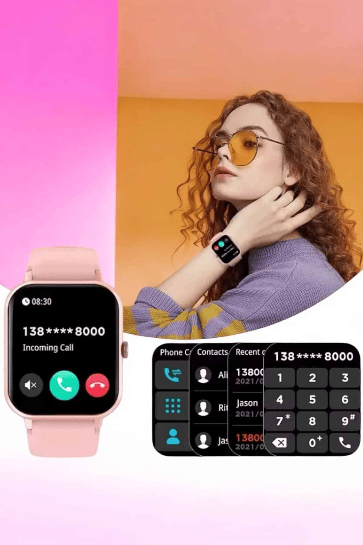Akıllı Saat iOS ve Android ile Uyumlu Şık ve Çok Fonksiyonlu